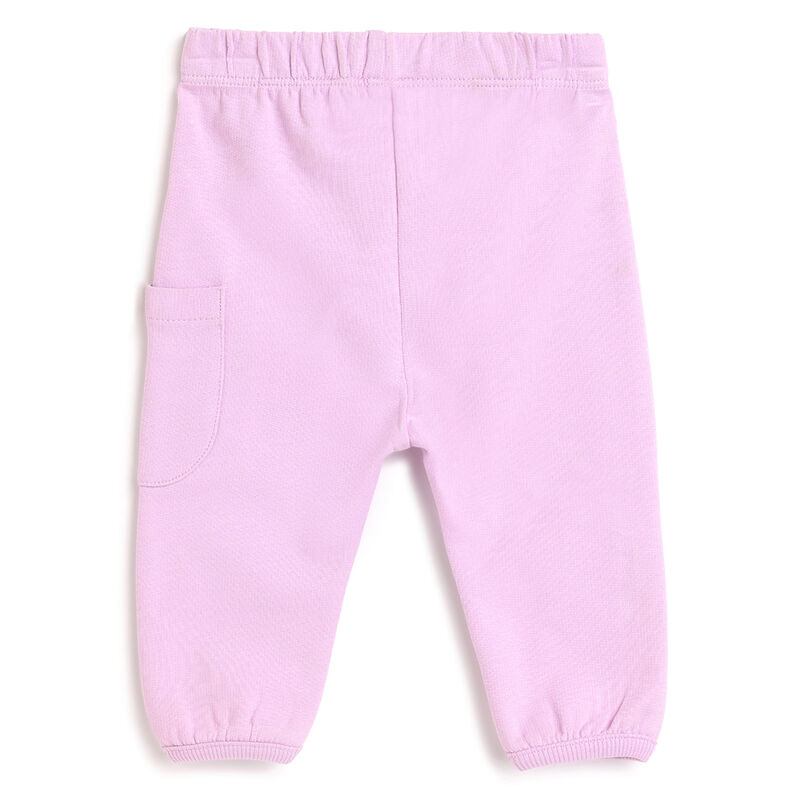 Girls Light Lilac Solid Trouser image number 1